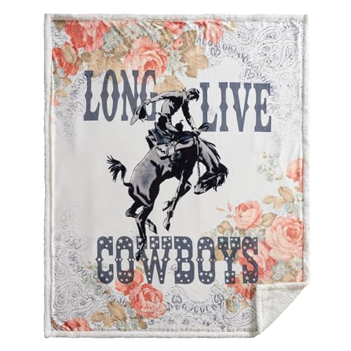 Image of Paseo Road Indigo Hill by HiEnd Accents Rodeo Revival 54x68 Throw Blanket