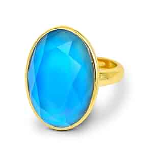 【SYKIA】2 Stone Mood Ring Gold Amazon.com: FUN JEWELS Color Change Facet Crystal Oval Stone