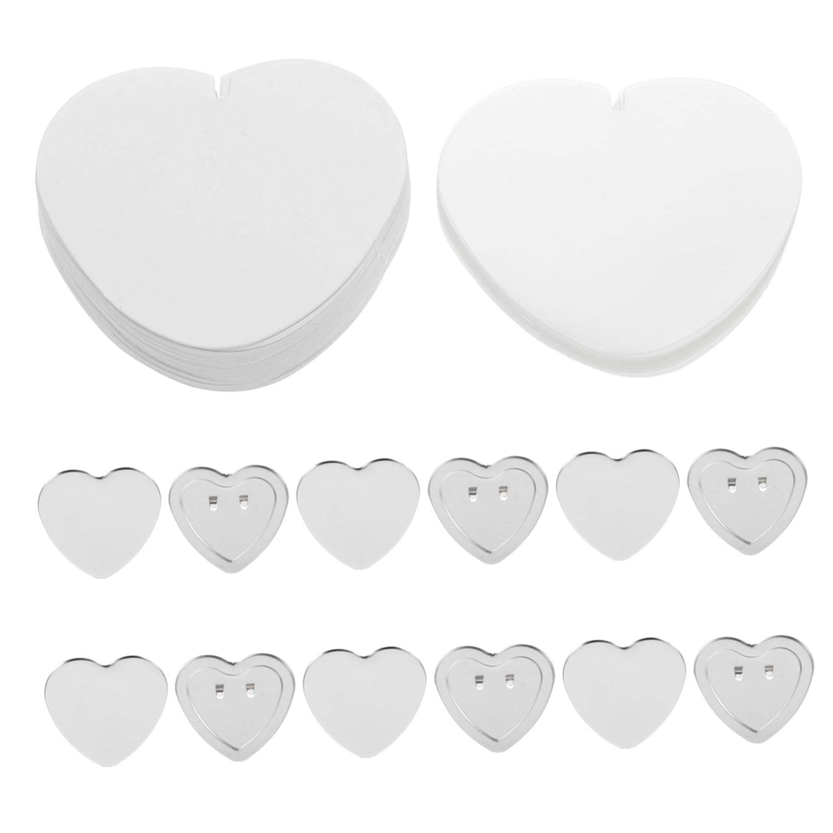 Badge forme de cœur pour des activités manuelles en famille et décorations de mariage