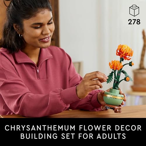 Lego 6506048 Icons Chrysanthemum Flower Décor, Creative Building Set thumb #1