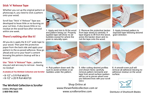 Winfield Collection HS1401 Stick N' Release Scroll Saw Tape thumb #1