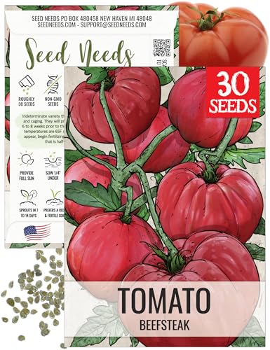 Seed Needs Tomato Seeds for Planting Indeterminate True Beefsteak Tomatoes - Non-GMO Heirloom &...