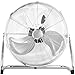 Pro Beeze Ventilador de Suelo Industrial de 50 cm (20") con Asa de Transporte para Hogares y Gimnasios. Potente Motor de 120 W, 3 Velocidades y Cabezal Ajustable - Cromado