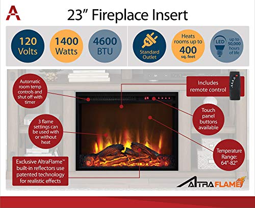 Ameriwood Home Carver Electric Fireplace Tv Stand For Tvs Up To 60" Wide, Gray #TOP4