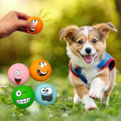 Pelotas mordibles de látex para perros 4 unidades miniatura 3