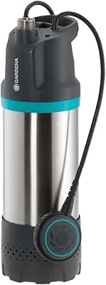 Bomba sumergible a presión GARDENA 5900/4 inox: Bomba sumergible a presión, caudal 5900 l/h, filtro de suciedad, operación silenciosa, seguro de marcha en seco por interruptor de flotación (1768-20)
