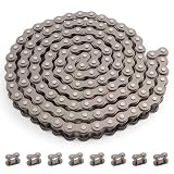 GREHUA 25H Chain 132 Link Compatible with Razor MX650 MX500 SX500 Mcgrath Electric Dirt Bike RSF650 SX350 SX650 XRF500 Mini Pit Bike Rocket Scooter Motocross Moped Replacement Parts with Master Links