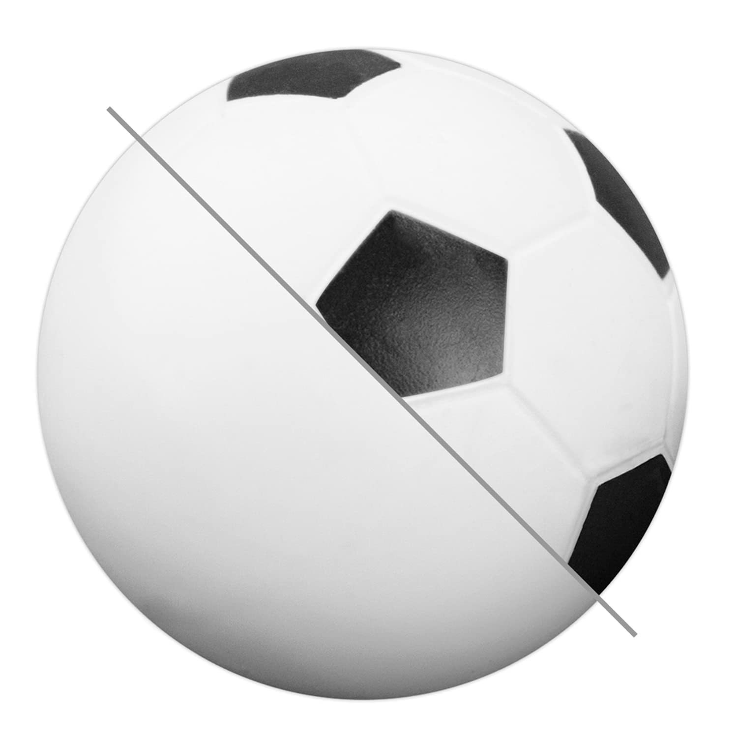 Brybelly Juego de 12 balones de fútbol Mixtos para mesas de fútbol estándar y balones clásicos (6 fútbol Blanco y Negro) (6 Blancos Lisos)