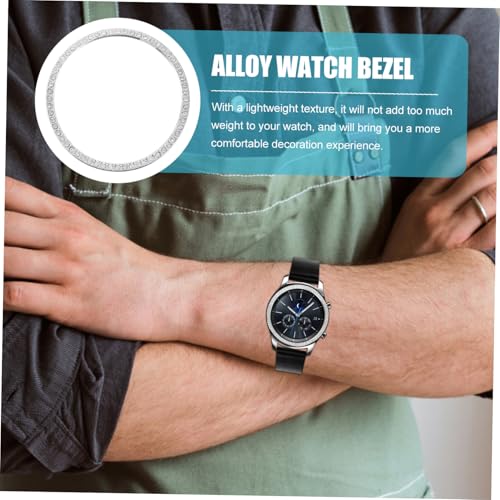 Bisel duradero para Galaxy Watch con incrustación de diamantes protectores 5