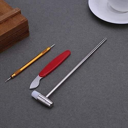 Kit de Herramientas para Cambiar Pilas de Reloj, 147 Piezas, para Ajustar la Correa de Reloj, Abrir la Caja, Remover la Barra de Resorte y Otras Herramientas de relojero.