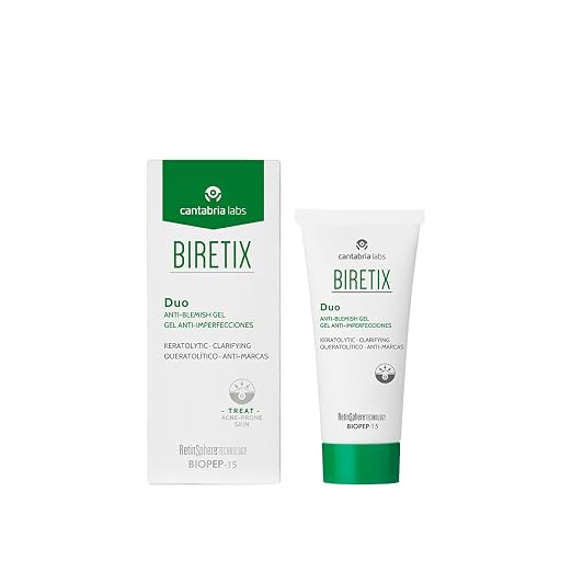 Cantabria Labs – Biretix Duo Gel Anti-Imperfecciones – 30 ml – Gel Facial para Piel grasa con Tendencia Acneica – Control de la producción de Grasa y mejora la Textura de la piel