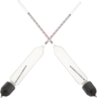 balacoo Milk Lactometer for Dairy Testing Cow Milk Hydrometer and Goat Density Meter Lab Measurement Hydrometer for Composition Analysis 2-Pack Scientific Instrument