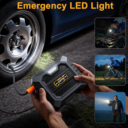 Save 50% on ZOPOM Portable Tire Inflator with Digital Gauge