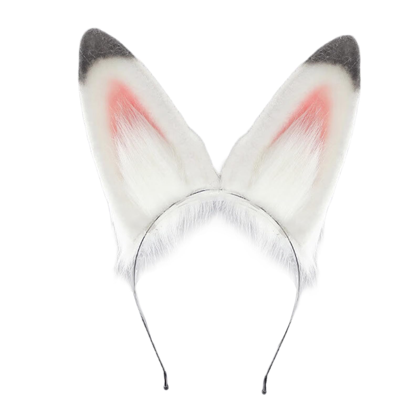 Buxuaaaa Bunnies Ear Hairband Bunnies Tail Costume Halloween Cosplay Costume Ears Headband Faux Furs Animal Tail Faux Furs