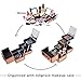 Joligrace Makeup Train Case Cosmetic Box 10 Inches Jewelry Organizer Professional 3 Tiers Trays with Mirror and Brush Holder Lockable Key Portable Travel - Rose Gold