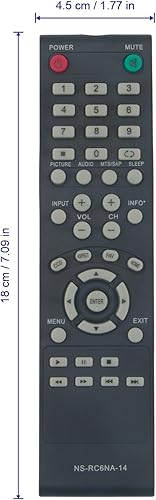 Miniatura 5 de NS-RC6NA-14 Reemplazo remoto para Insignia TV NS-24E40SNA14 NS-32D20SNA14 NS-24E40SNA14-A NS-24E40SNA14-B
