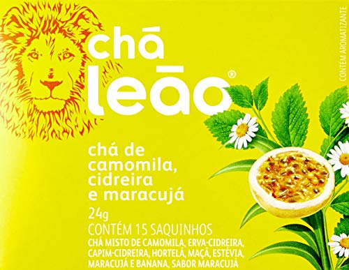ARIKON Chá De Camomila Cidreira E Maracujá Leão Fuze Com 15 Saqui...