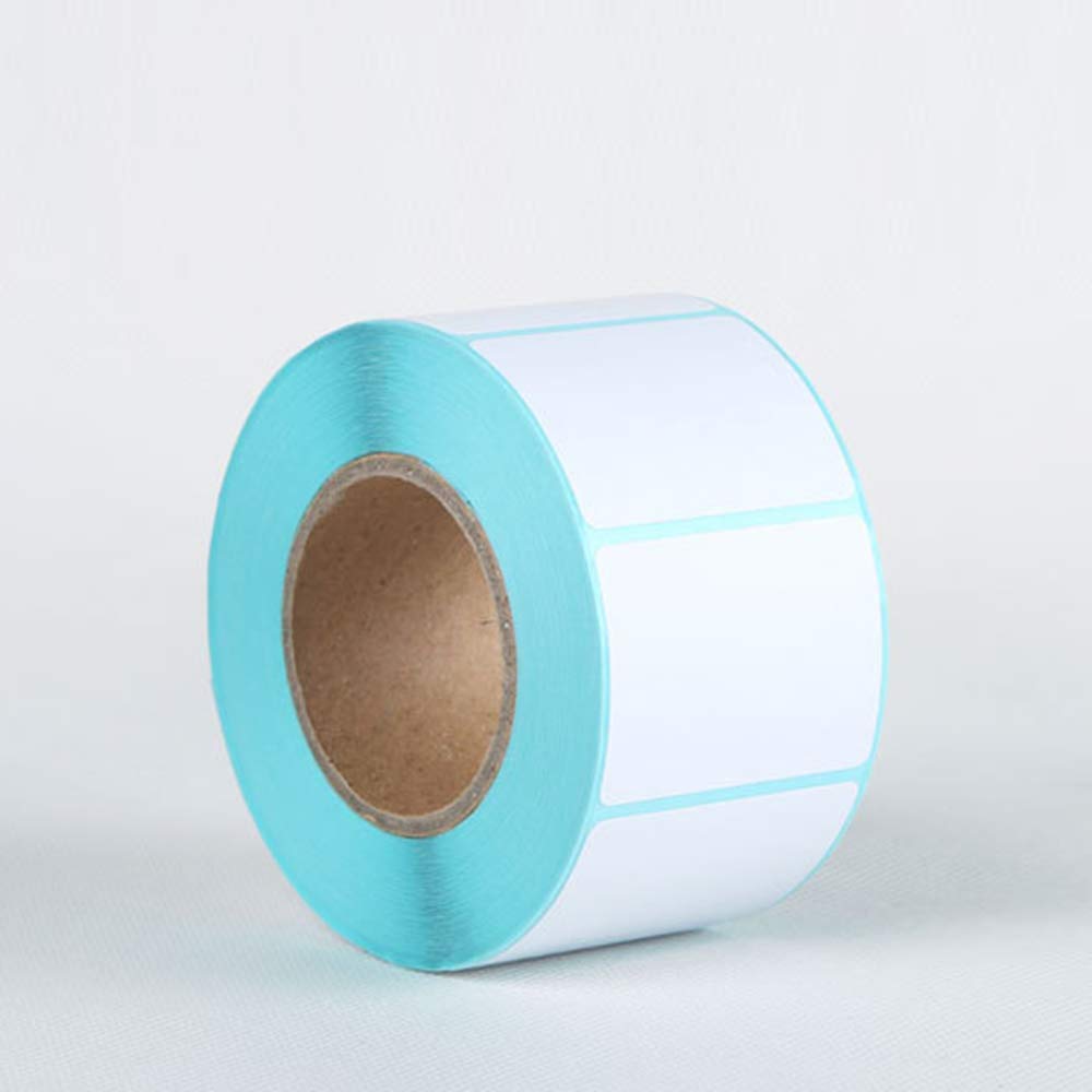 White Removable Thermal Labels, 700Pcs/Roll Waterproof Adhesive Thermal Shipping Labels Supermarket Price Blank Label(40x30mm)