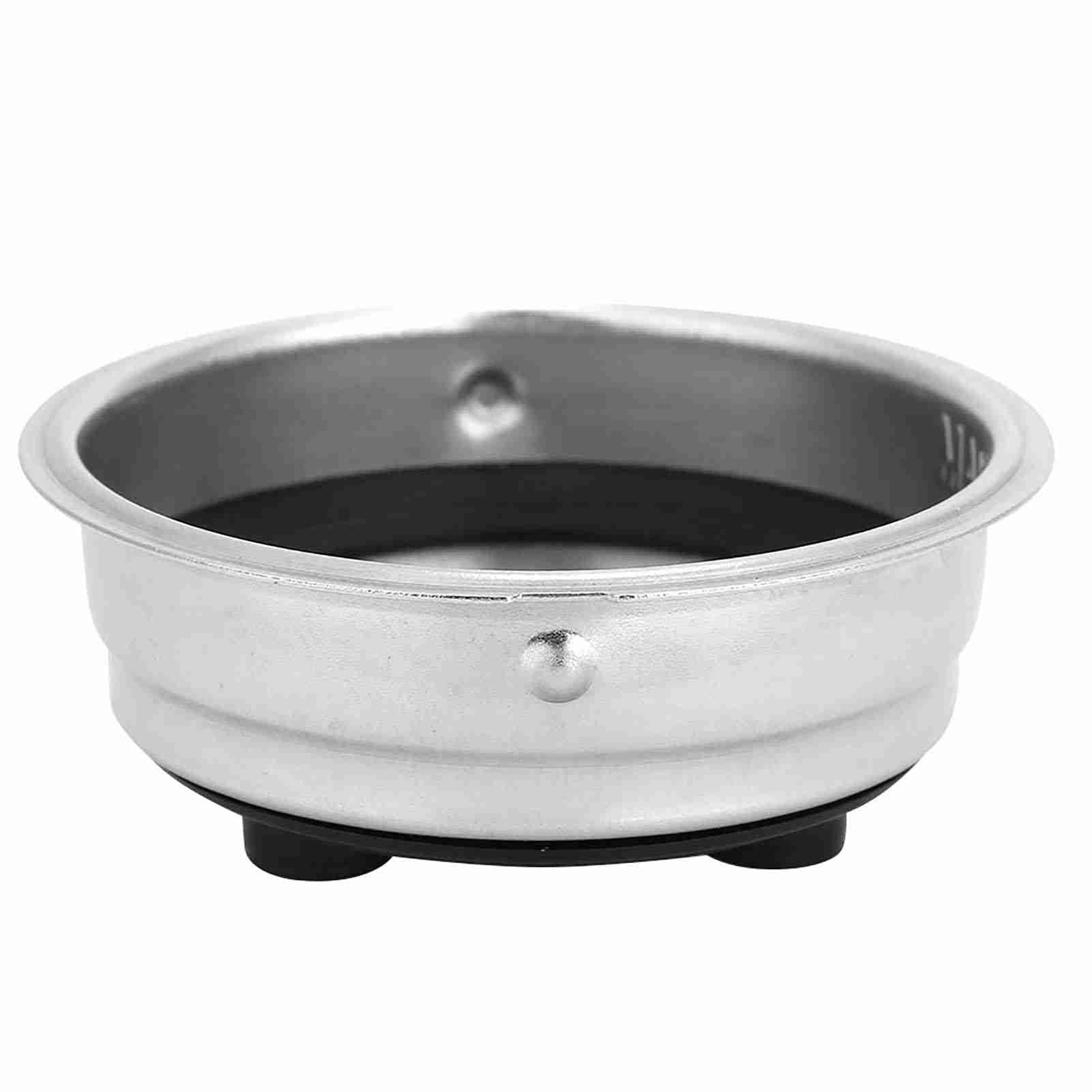 Cocoarm Zdejmowany Kosz Filtra do Kawy ze Stali Nierdzewnej Sitko do Kawy Pojedyncza lub Podwójna Filiżanka Średnica Wewnętrzna 51 Mm Drobna Siatka Łatwe Czyszczenie Ekspresu Domowego Biura
