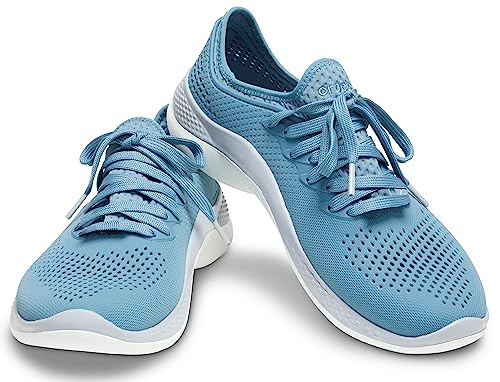 Image of Crocs Mens 206715-4lc Sneaker, Blue Steel /Microchip, 7 UK M / 8 UK W (M8W10)
