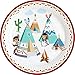 Produktbild 8 Teller * Tipi & Tomahawk * für Kindergeburtstag und Motto-Party | Indianer Wilder Westen Kinder Geburtstag Mottoparty Sioux Amerika USA Einweg Partygeschirr Partyteller Pappteller