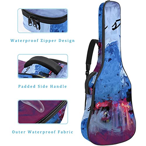 Housse imperméable pour guitare acoustique avec double bandoulière et poche Motif lettre inspirante, Multicolore 10., 42… - Les Beatles, Paul McCartney, John Lennon, RIngo Starr, George Harrison Housse imperméable pour guitare acoustique avec double bandoulière et poche Motif lettre inspirante, Multicolore 10., 42… – Image 5