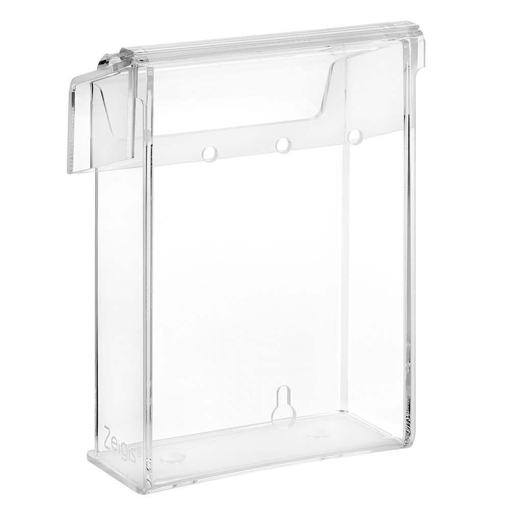 Boîte à Prospectus A6 Portrait Résistante Aux Intempéries Avec Couvercle - Verre Acrylique Transparent Zeigis Pour Extérieur