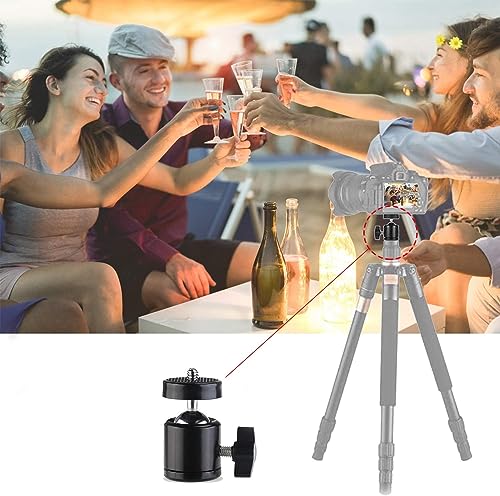 Image of Barbet Swivel Mini Ball Head 1 /4 inch Screw 360 Degree Aluminium Alloy Body Rotating Swivel Mini Tripod Ball Head with 1 /4 inch Screw Thread Base Mount for DSLR Camera Camcorder Accessories (Pack of 3)