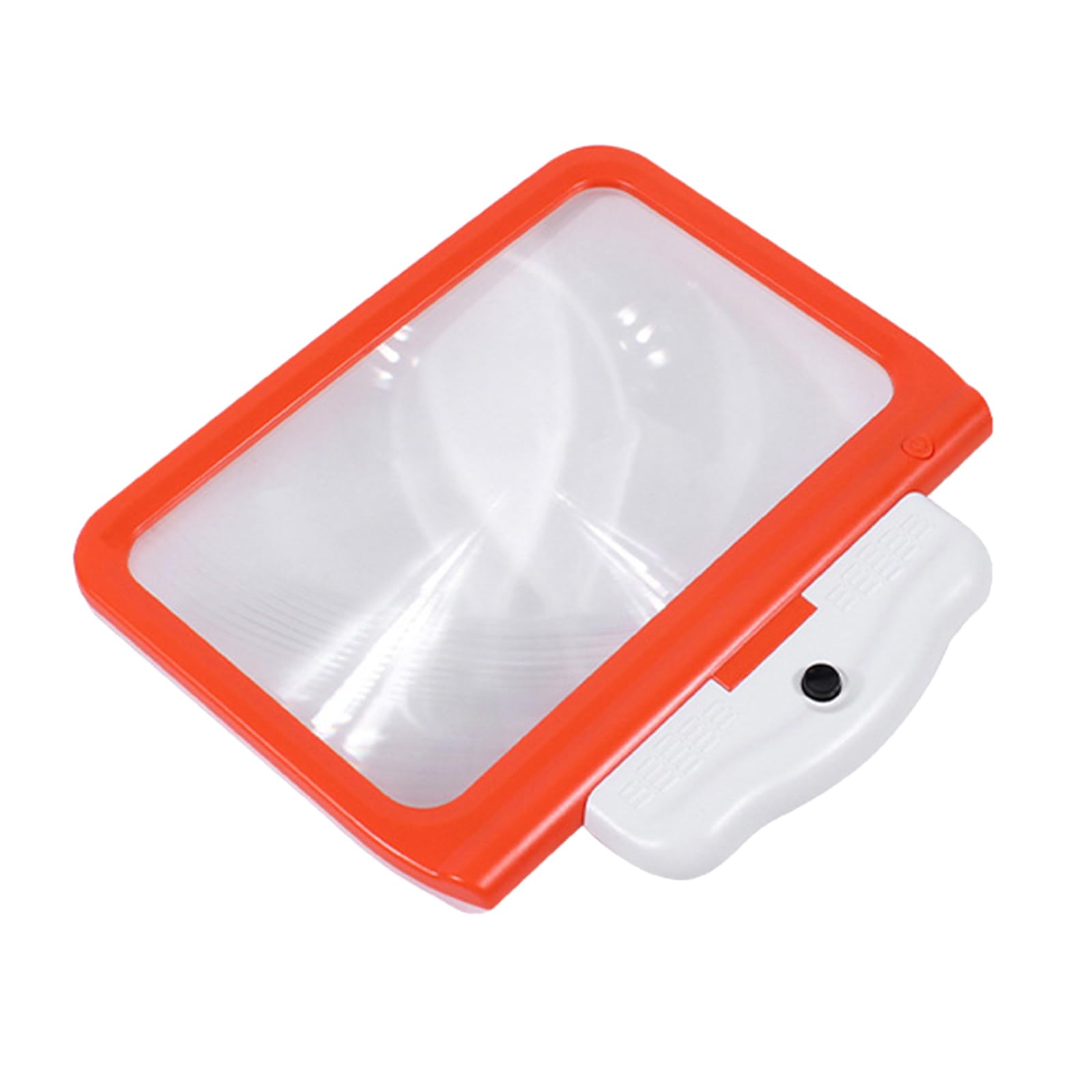Lupa de ordenador con luz y soporte, ajustable, 48 LED, grande, plegable, lupa de mano