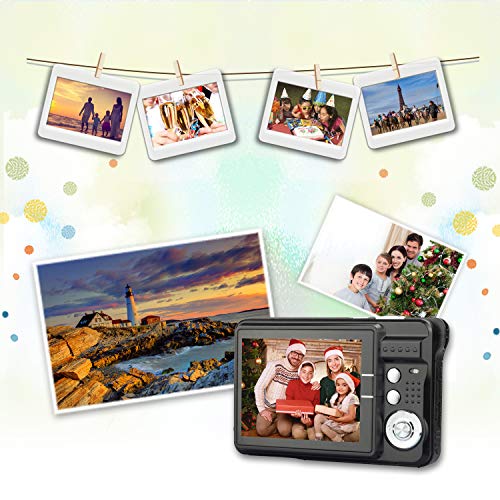 HD Mini Digital Cameras for Photography,Point and Shoot Digital Cameras for Kids Students Teens-Travel,Camping,Gifts - Thumbnail 7