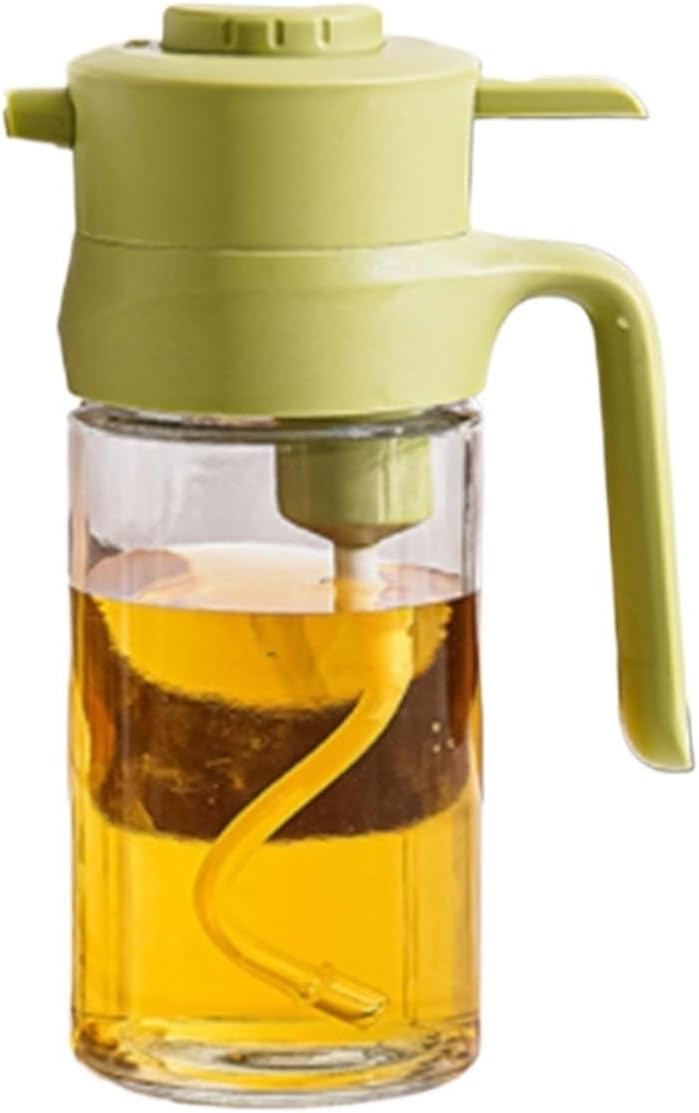Olive Oil Dispenser Glass Oil Sprayer No Oil Sticking Push-type Suitable For Salads Frying Grilling Kitchen Cooking