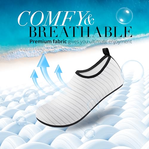Image of Homitem Water Shoes for Women Men Aqua Socks Swim Beach Pool River Slip-On Barefoot Quick-Dry Vacation Cruise Essentials Accessories for Yoga Kayak Sports