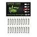 Mythik Lures Skinny Finesse Lead Drop Shot Fishing Weights (Natural, 3/8 Ounce)