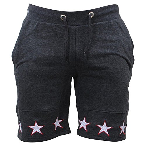 JiaMeng Hombre Pantalón Corto Vaquero Denim Regular Pantalón de Algodón Estilo Diario