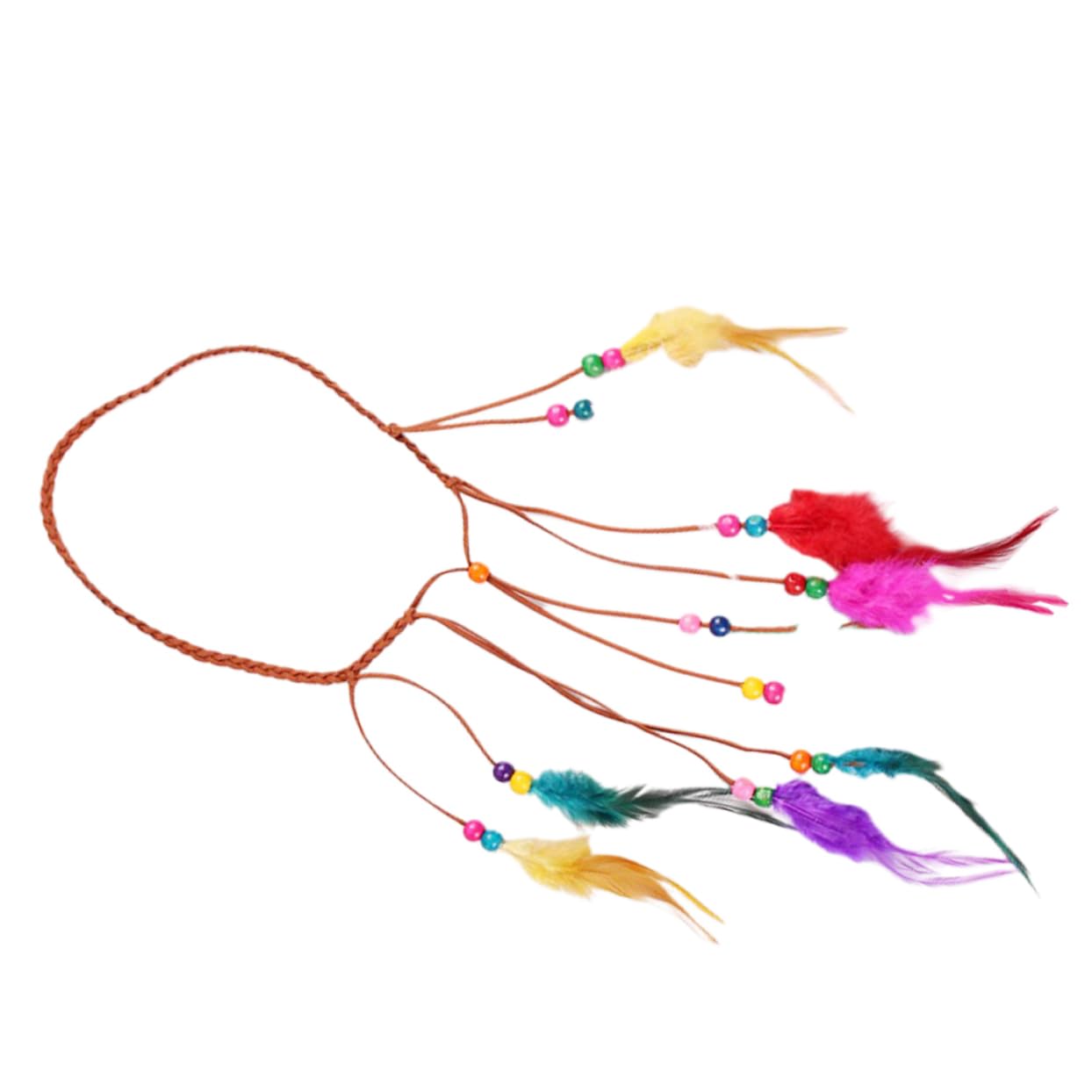 Housoutil 3piezas Diadema Bohemia Borlas y Cuentas Accesorio De Cabello Para Mujeres Fotografía