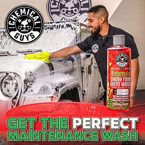 Image of Chemical Guys CWS20864 Watermelon Snow Foam Car Wash Soap (Works with Foam Cannons or Bucket Washes) For Cars, Trucks, Motorcycles, RVs & More, 64 fl oz (Half Gallon) Watermelon Scent