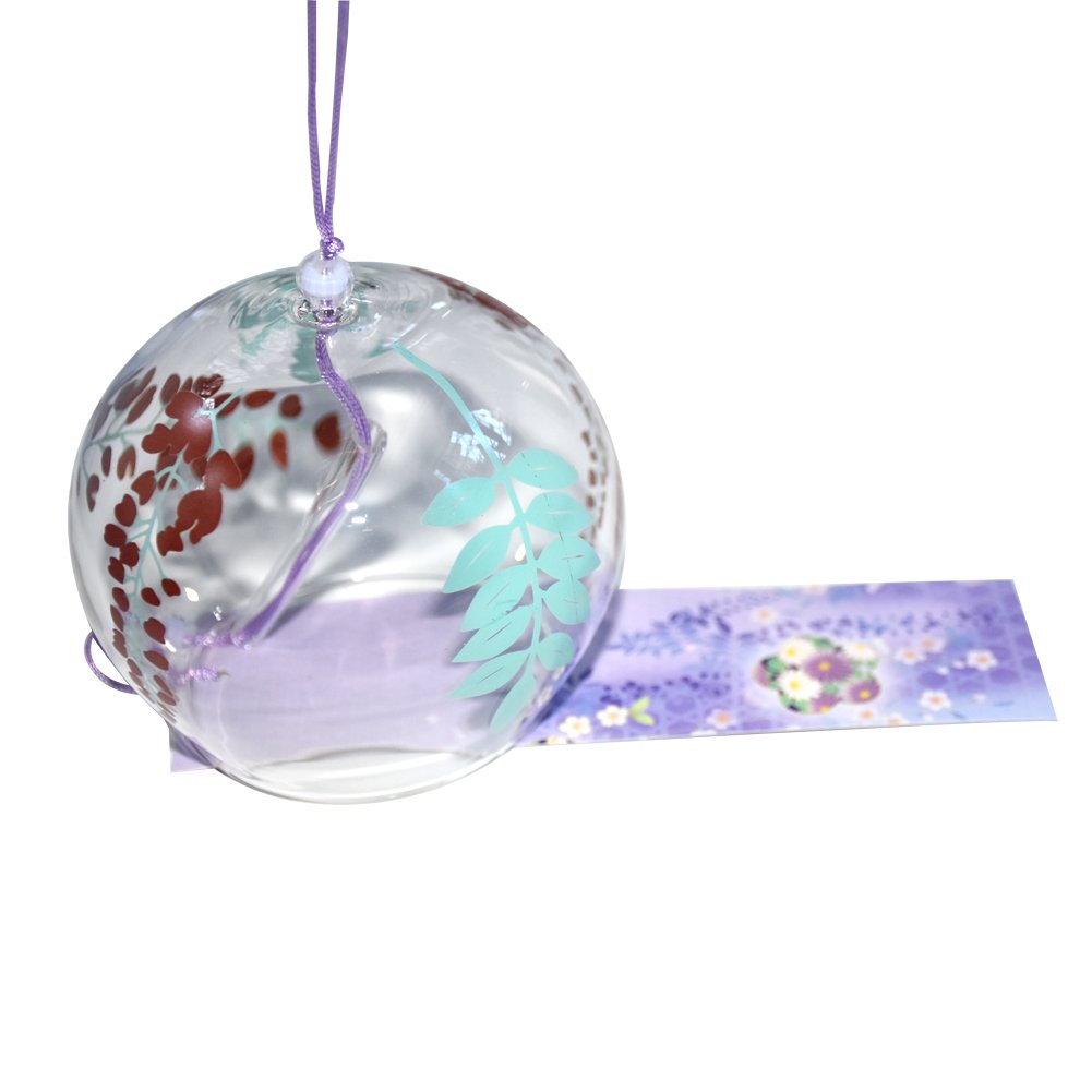 EliteShine Japanese Wind Chimes Handmade Glass Wind Bells Birthday Gift Valentine's Day