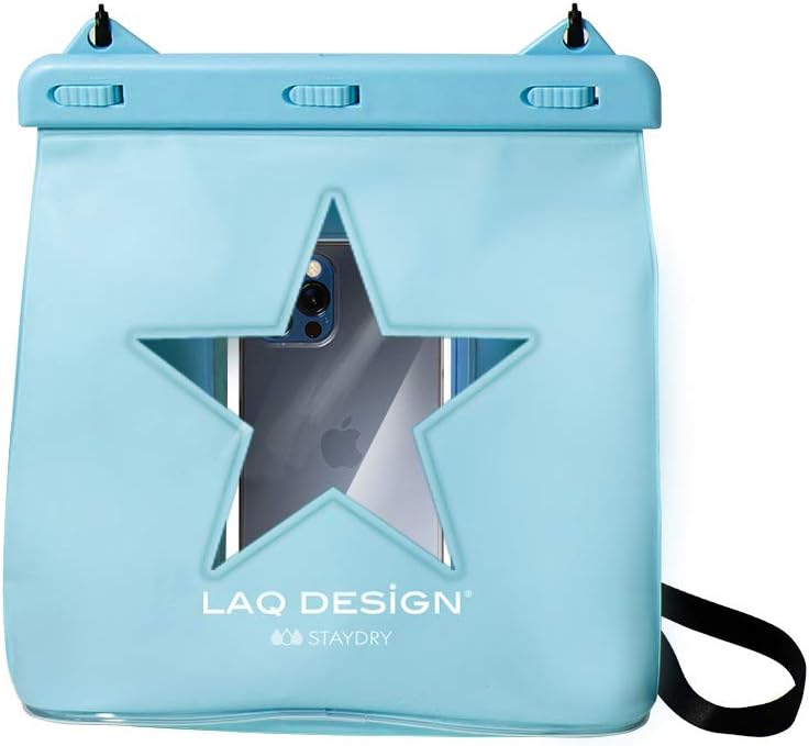 LAQ DESiGN STAYDRY Double Sided Perspective Waterproof Storage Bag with Adjustable strap, Dry Bag with Screen Touchable Inter Pocket (Star) LAQ DESiGN STAYDRY Double Sided Perspective Waterproof Storage Bag with Adjustable strap, Dry Bag with Screen Touchable Inter Pocket (Star)