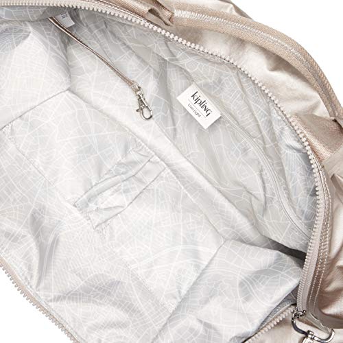 Kipling Women's Bori Duffle Bag, Lightweight Water Resistant Weekender, Nylon Travel Duffel, Metallic Glow, One Size - Image 6