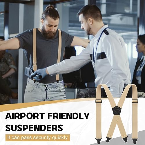 Image of Janmercy Men X-Back Hidden Suspender Airport Friendly