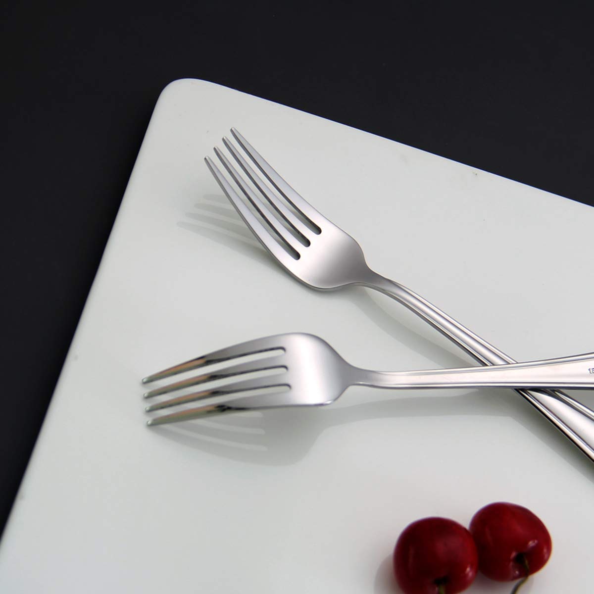 Stainless Steel Salad Forks - Set of 8 -2 Stainless Steel Salad Forks - Set of 8 -2