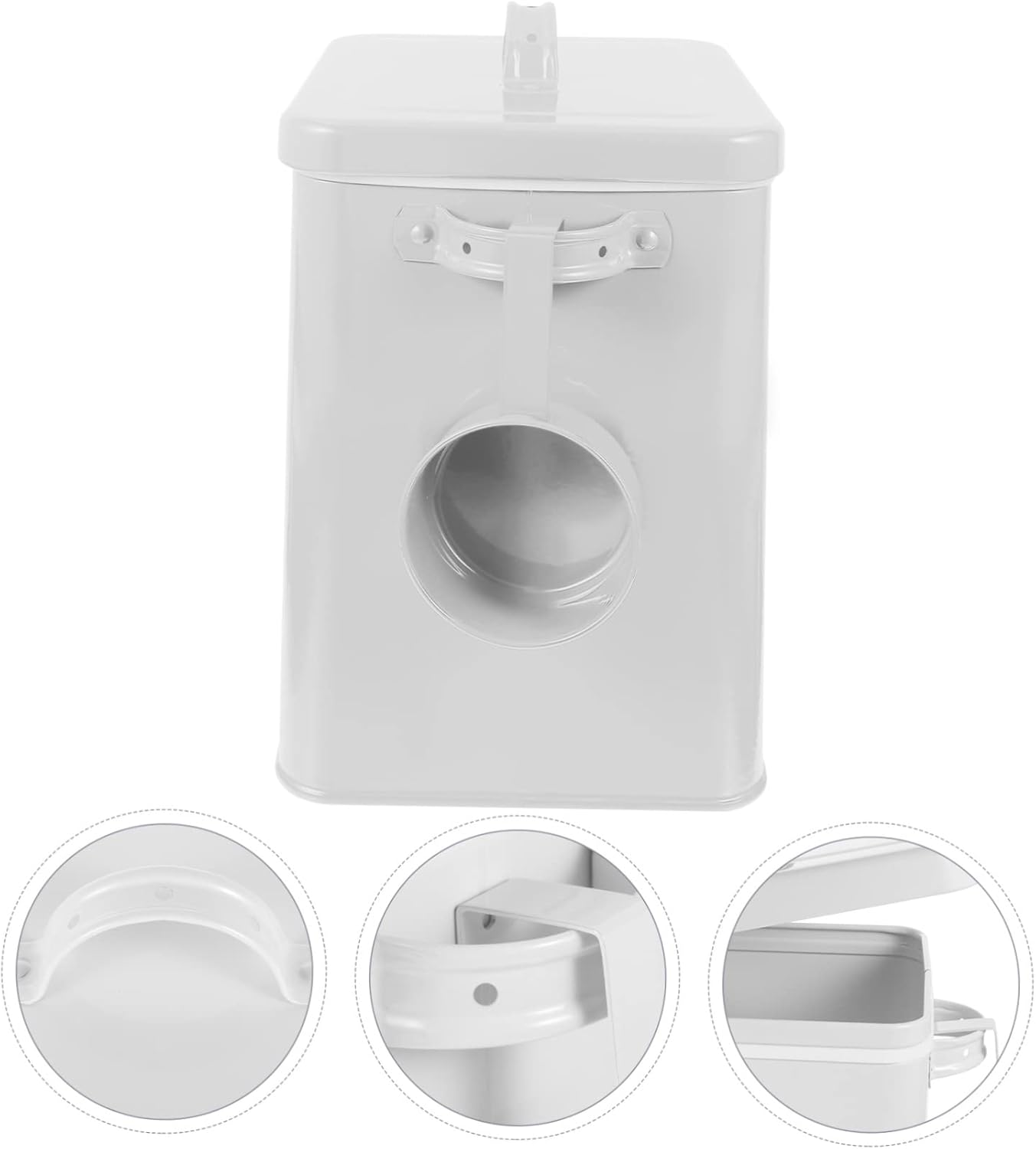 VALICLUD Refillable Pet Food Storage Container Coated Kitchen Canister for Dog Cat Food Includes Measuring Scoop Airtight Design for Home Outdoor Use