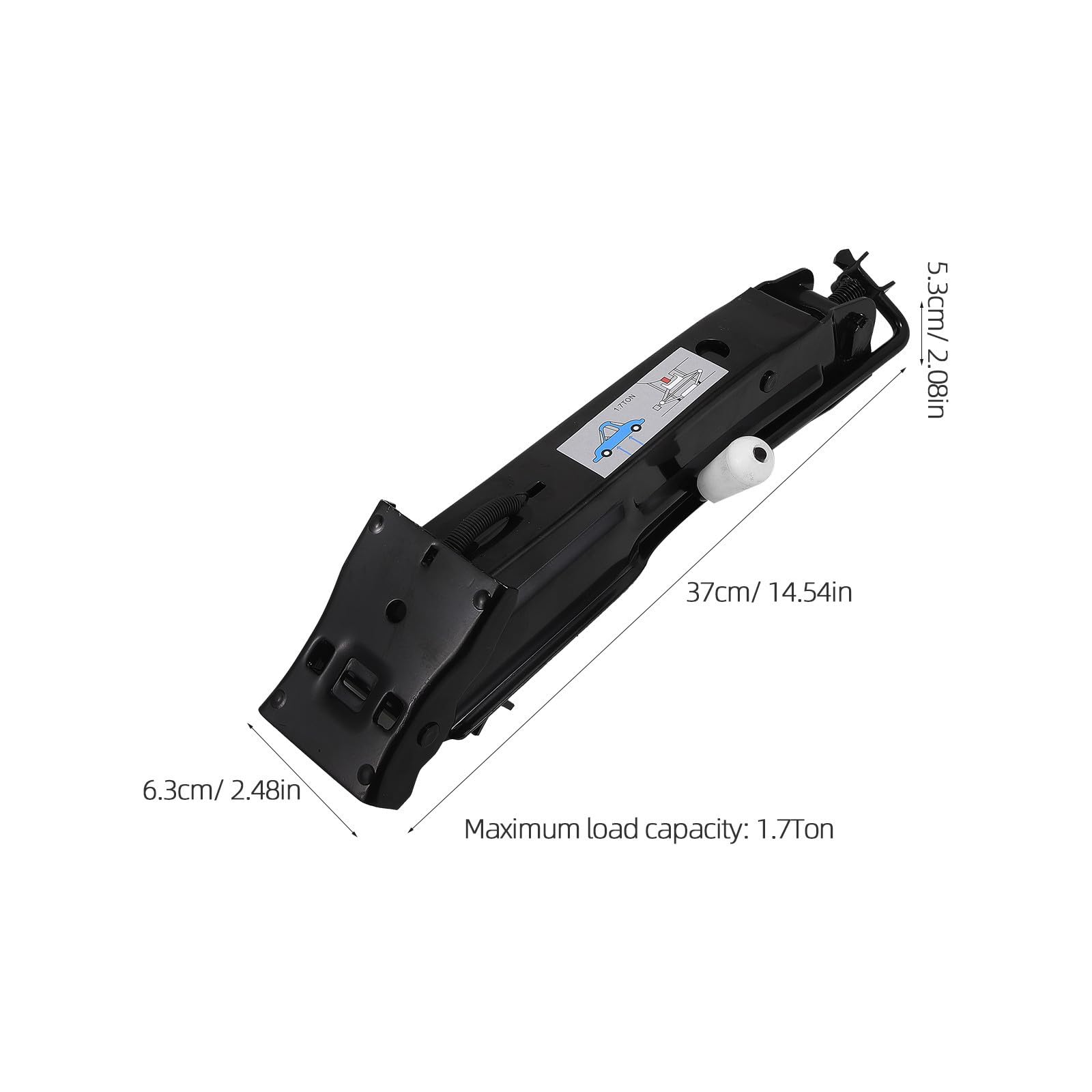 Cric Manuel de Voiture Z 1,7 T en Acier, Levage Stable Portable