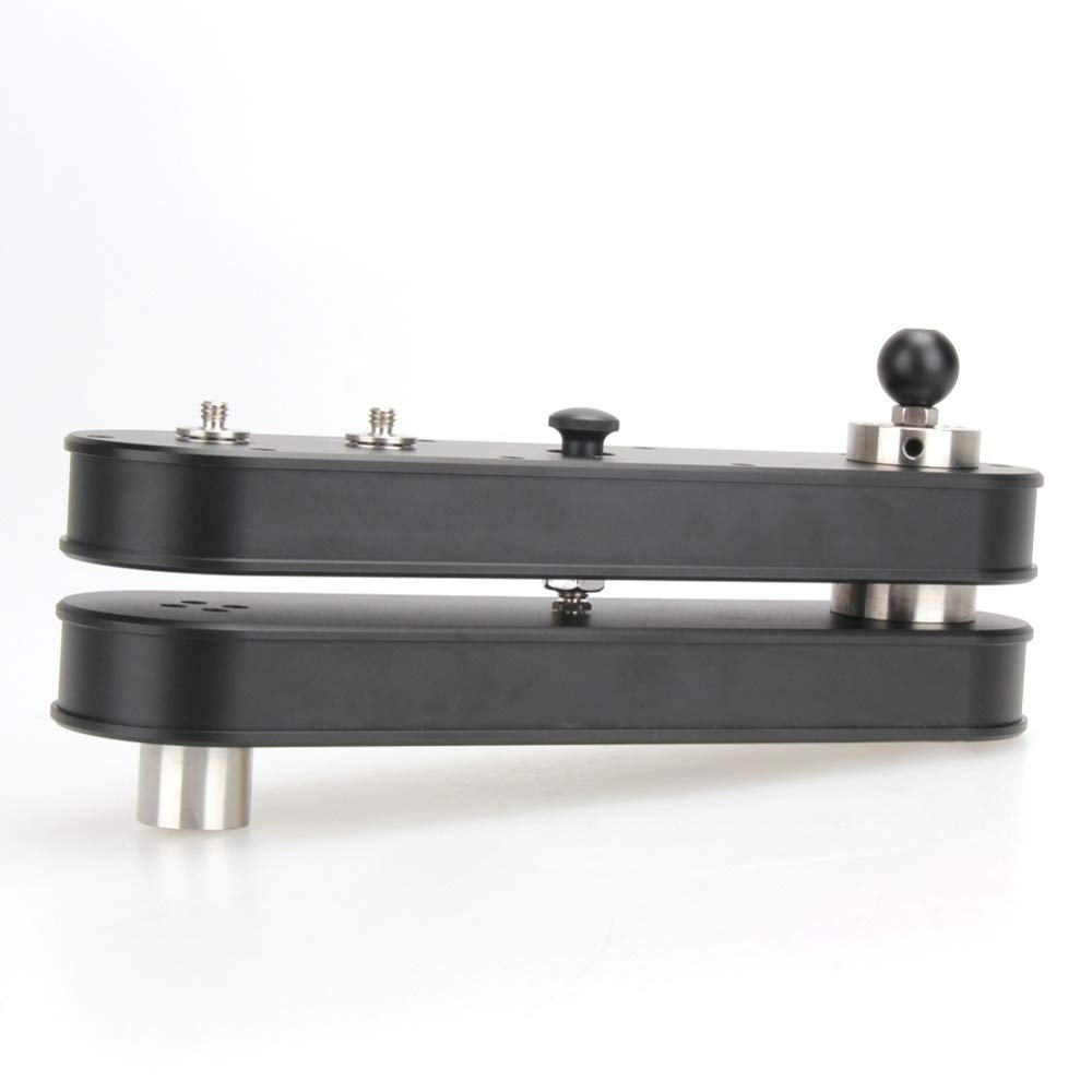 Titular de la lente de la cámara Portátil 24cm 4X Extensión Distancia a 70cm mini cámara de vídeo deslizante ajustable pista del carro ferroviario en movimiento deslizante grúa de brazo Trípode para c