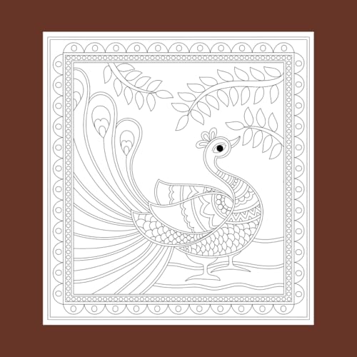 Image of Kalakari: A Journey Through Indian Folk Art (Mindful Adult Colouring Book)