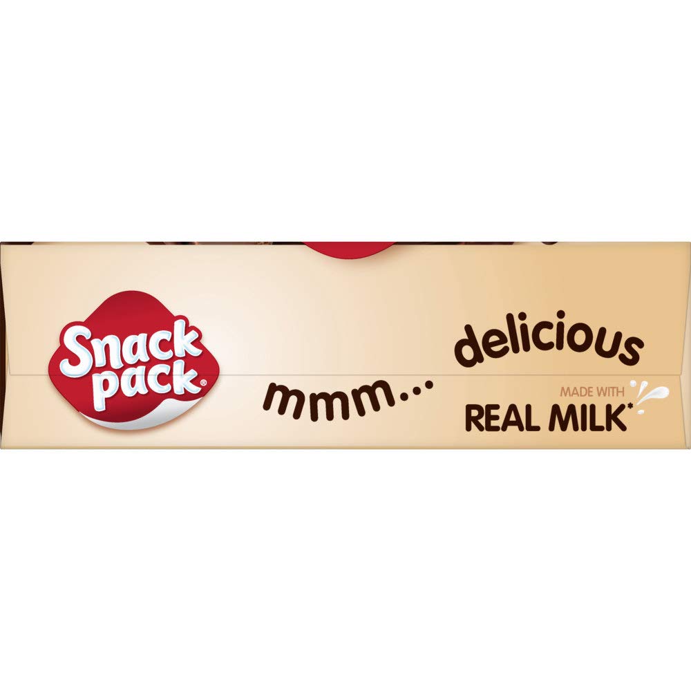 Snack Pack Chocolate Fudge & Milk Chocolate Swirl Pudding Cups, 3.25 Oz., 12 Count (Pack of 6)