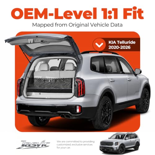 Image of 3-Layer Cargo Net for Kia Telluride 2020-2026, Zoned Storage Trunk Net