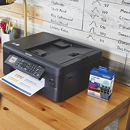 Image of Brother Genuine LC401Y Standard-Yield Yellow Ink Cartridge (Pack of 2)