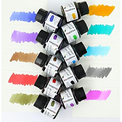 Liquidraw Fountain Pen Ink Set of 10 Cover