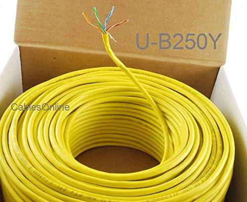 Cable Ethernet Cat5e UTP 250 pies con conector RJ45 amarillo miniatura 1